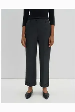 Someday Culotte Culotte CISILIA MÉLANGE Wide mit Wolle schwarz 38