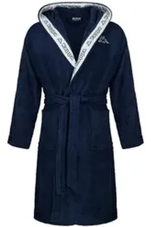 Kappa Bademantel Bathrobe Unisex, Baumwolle blau 4XL