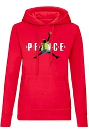 Blondie & Brownie Hoodie Damen Fresh Prince Bel Air Basketball mit Kapuze rot 3XL