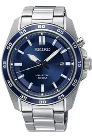 Seiko Kineticuhr SKA783P1, Armbanduhr, Herrenuhr, Datum, Edelstahlarmband silberfarben