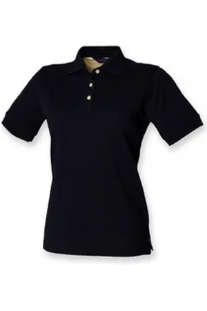 Henbury Poloshirt Damen Classic Piqué Heavy-Poloshirt XL