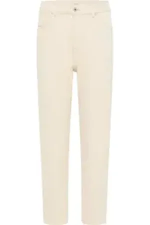 Mustang Mom-Jeans Damen Style Charlotte Tapered beige 31