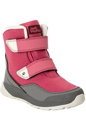 Jack Wolfskin POLAR BEAR TEXAPORE HIGH VC K Winterstiefel Snowboots, Winterboots, Winterschuhe, wasserdicht und gefüttert rosa 39 EU