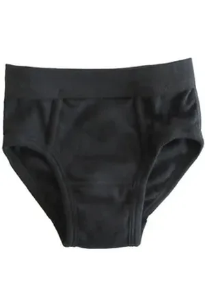 Hermko Slip 52840 Jungen Slip aus Baumwolle / Elastan schwarz 128