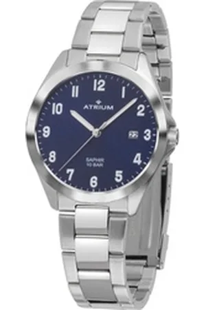 ATRIUM Quarzuhr A45-35, Armbanduhr, Herrenuhr, Datum, Saphirglas silberfarben