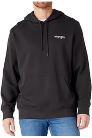 Wrangler Kapuzensweatshirt Regular Fit - Logo Hoodie Faded Black schwarz S