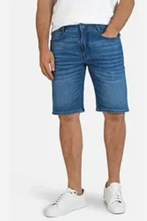 Mac Jeansshorts ARNE Bermuda elastischer Workout Denim Flexx blau W32