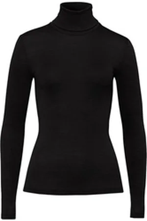 Hanro Longsleeve Woolen Silk mit Rollkragen (1-tlg) schwarz XL