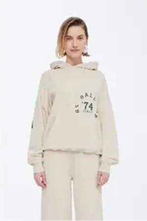 Ball Kapuzenpullover BARIVA HOODIE lässiger Hoodie mit Backprint beige XXL