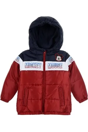 Disney Baby Winterjacke Baby Mickey Mouse Kinder Winterjacke Jungen Jacke mit Kapuze 68 - 86 rot 68