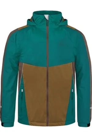 Normani Regenjacke Kinder Regenjacke Puyallup Wasserdichte Sommerjacke, ungefütterte Outdoorjacke mit Reflektoren blau 170-176