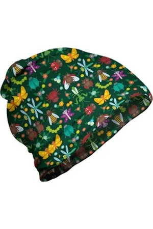 Abakuhaus Beanie Wandern im Freien Kindergarten Wald Bugs Cartoonish Kunst bunt