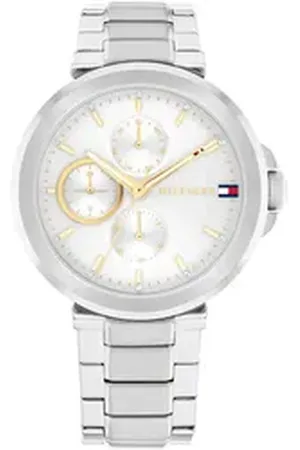 Tommy Hilfiger Multifunktionsuhr LORI 1782753, Quarzuhr, Armbanduhr, Damenuhr, Edelstahlarmband, Edelstahlarmband silberfarben