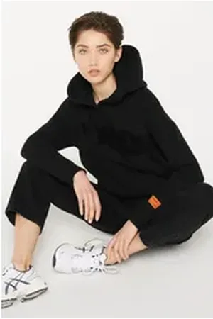 Harlem Soul Kapuzensweatshirt mit Baumwolle schwarz XL