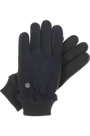 Bugatti Strickhandschuhe Polyester Handschuhe (1-St) blau M