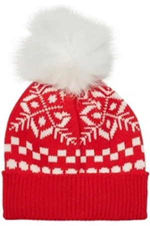 VERO MODA Bommelmütze Snowflake (1-St) rot