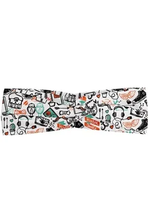 Abakuhaus Stirnband Elastisch und Angenehme alltags accessories Indie Hipster Mode-Skizze orange|schwarz