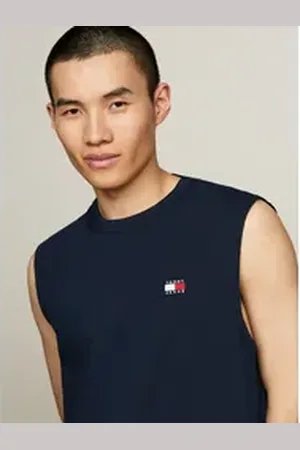 Tommy Hilfiger Tanktop TJM REG BADGE TANK TOP EXT Große Größen blau 6XL