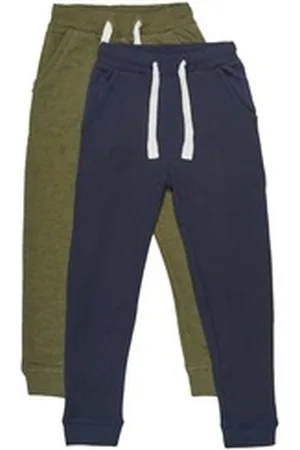 Minymo Jogginghose MIBasic 36 Sweat pant (2-pack) - 3936 Klassische Sweatpant mit Schnüre grün 122