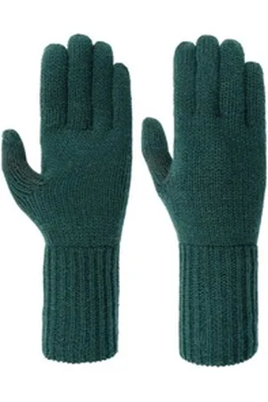 Seeberger Strickhandschuhe (1-St) Strickhandschuhe grün
