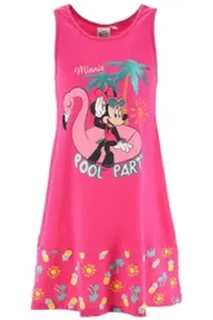 Disney Sommerkleid Mädchen Sommer-Kleid Strand-Kleid Ärmellos rosa 128