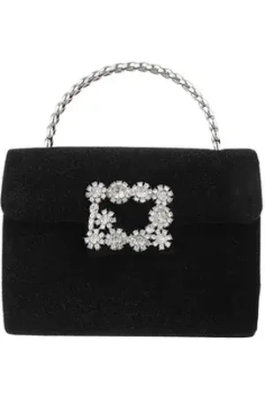 Ital-Design Schultertasche Sehr kleine, Damentasche handtasche schultertasche mit strass in Schwarz schwarz