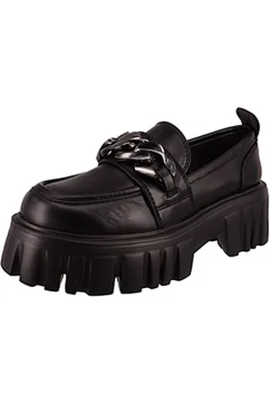 Buffalo 1622448 Lion Loafer Chain Black Slipper schwarz 39 EU