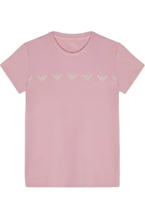Emporio Armani T-Shirt EA7 Kids T-Shirt rosa series Adler Logoprint glitzer 146-152