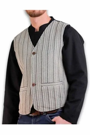 Kunst und Magie Anzugweste Herren Weste Gilet Alternative Anzugweste beige M