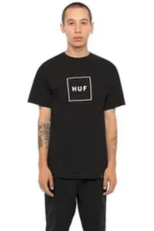 Huf T-Shirt Box Logo - black schwarz S