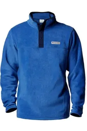 Columbia Fleecepullover Steens MountainTM Half Snap II mit Knopfleiste und Logo-Patch blau 2XL