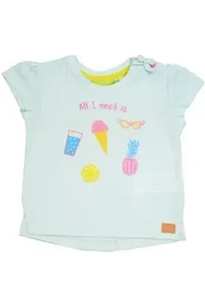 Lemon Beret T-Shirt Baby T-Shirt "All I need is" in grün aus reiner Baumwolle, mit Frontprint 68