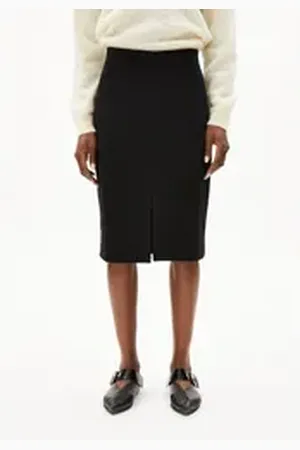 Armedangels Minirock MEDITAA Damen (1-tlg., Slim Fit) Jerseyrock aus LENZINGTM ECOVEROTM Viskose Mix schwarz L/40/42
