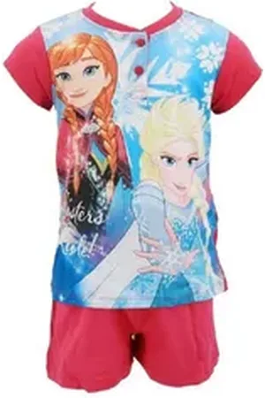 Disney Frozen Shorty (2 tlg) Eiskönigin Anna & Elsa Kinder Mädchen Pyjama Schlaf-Set