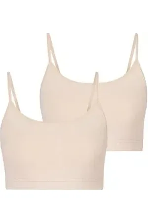 Lascana Bustier (2er-Pack) aus elastischer Baumwolle beige 32/34