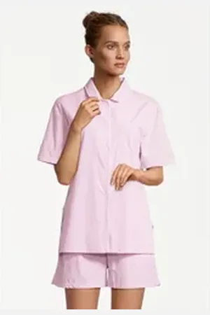 Seidensticker Pyjama Loungewear (Set, 2 tlg) Pyjama - Baumwolle - Atmungsaktiv rosa XXL