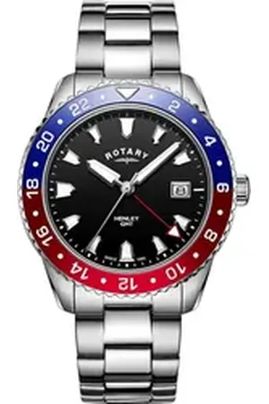 Rotary Quarzuhr GB05108/30 Henley Herrenuhr GMT 42mm 10ATM GB05108/30 Henley Herrenuhr GMT 42mm 10ATM