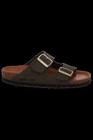 Rohde Pantolette Olive Hausschuh 38 EU