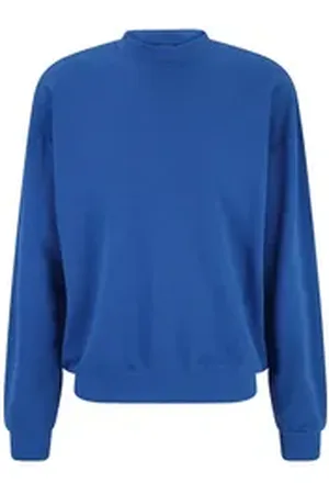 Urban classics Rundhalspullover Light Terry Crew (1-tlg) blau L