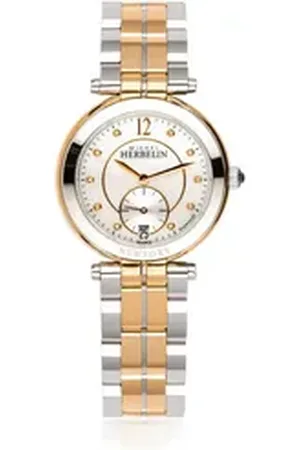 Michel Herbelin Mechanische Uhr NEWPORT Damenarmbanduhr weiß