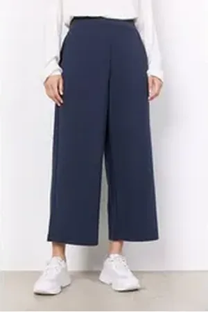 soyaconcept Schlupfhose SC-SIHAM 36 bequeme Culotte in 7/8 Länge und lässiger Passform blau L (40)