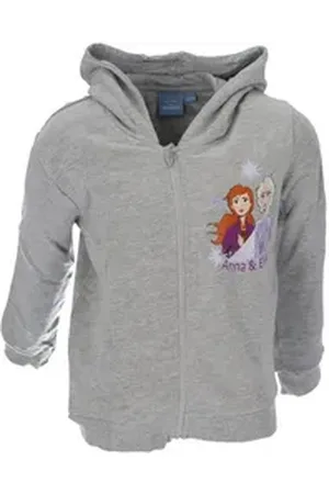 Disney Frozen Sweatjacke Jacke Kinder-Sweatjacke aus Baumwolle Hält an kühlen Tagen warm Grau grau 110/116