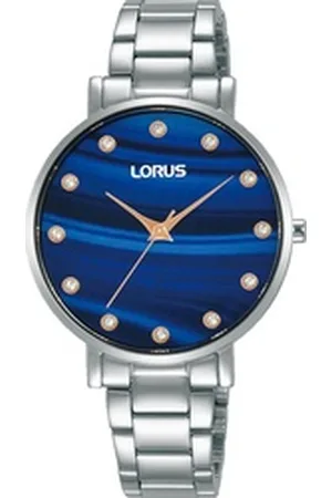 Lorus Quarzuhr RG227VX9, Armbanduhr, Damenuhr, Kristallsteine, Glitzer silberfarben
