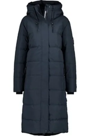 alife kickin Winterjacke Katja Steppjacke, Winterjacke mit Kapuze blau 42
