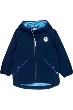 FINKID Regenjacke Puuskiainen Regenjacke Navy/Denim Zip In Outdoorjacke 120/130 120/130