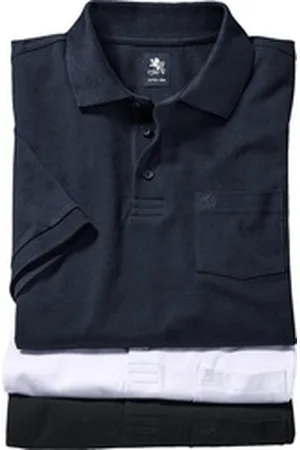 Otto Kern Poloshirt (Packung, 3er-Pack) aus reiner Baumwolle bunt L