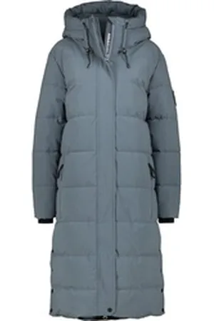 alife kickin Winterjacke Katja Steppjacke, Winterjacke mit Kapuze grau 42