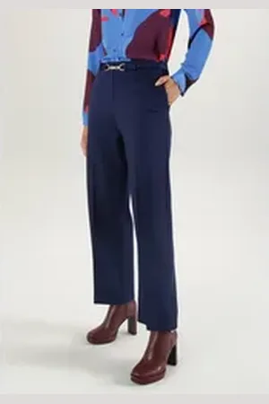 Aniston Anzughose aus festerer Stretch-Jerseyqualität blau 38