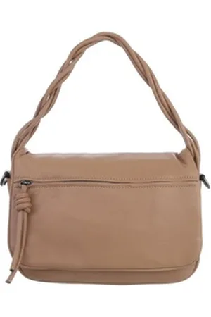 Ital-Design Schultertasche Mittelgroße, Damentasche Handtasche orange