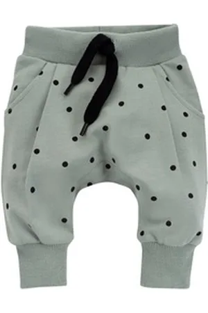 Pinókio Pumphose Haremshose Schlupfhose gepunktet » Baby Sweathose (1-tlg) gepunktet grün 68